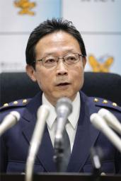 第９９代警視総監に就任し、記者会見する緒方禎己氏＝２６日午前、警視庁