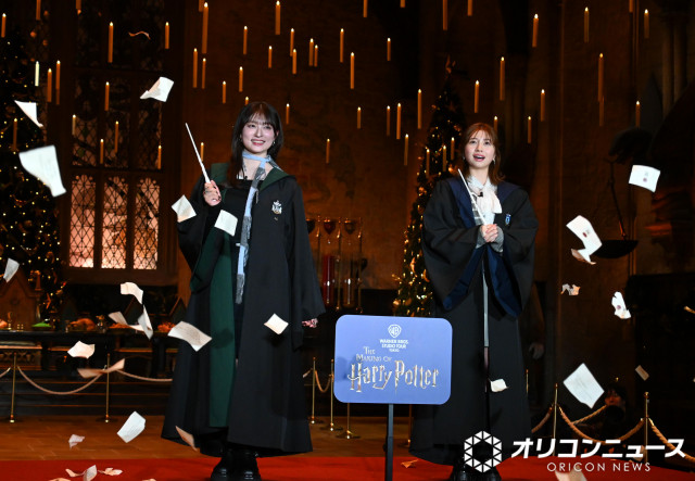 “ハリー・ポッター”スタジオツアー東京のアンバサダー就任した（左から）吉川愛、桜田ひより （C）ORICON NewS inc.