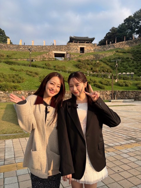 8日放送『大沢あかねと森香澄　美しき忠清道の旅　まだ見ぬ韓国へ』（C）テレビ愛知