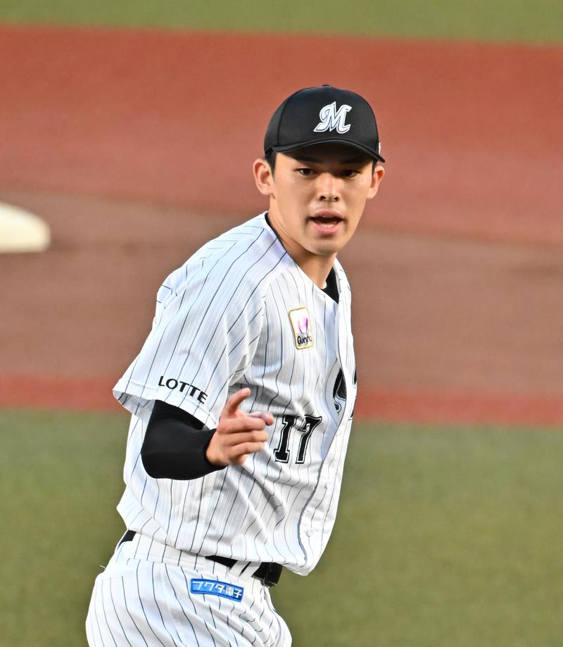 楽天戦に先発した千葉ロッテ・佐々木朗