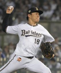 　１失点で今季初完投し、８勝目を挙げたオリックス・山本＝ほっともっと神戸