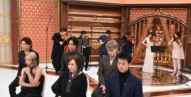 2026年1月1日放送『芸能人格付けチェック！2026お正月スペシャル』に出演する（上段 左から）横尾渉 藤ヶ谷太輔 二階堂高嗣 ※3名ともKis-My-Ft2（下段 左から）倖田來未 上沼恵美子 竹内涼真（C）ABCテレビ