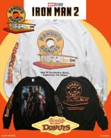 映画『アイアンマン2』でアイアンマンがドーナツを食べる名シーンをモチーフにしたスペシャルアイテムが登場