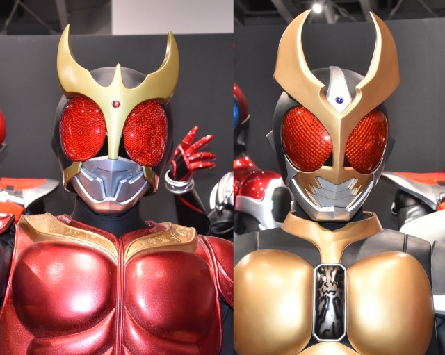 （左から）仮面ライダークウガ、仮面ライダーアギト （C）ORICON NewS inc.