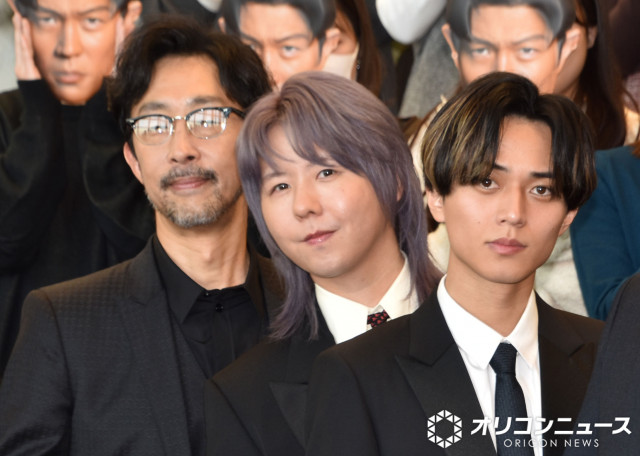 TBS系日曜劇場『リブート』制作発表会見に参加した（左から）北村有起哉、藤澤涼架、永瀬廉 （C）ORICON NewS inc.