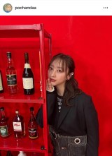 たけうちほのか　※写真はヘアカット前　（インスタグラム @pochandaa より）