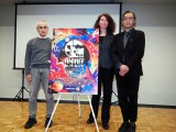 「第1回あいち・なごやインターナショナル・アニメーション・フィルム・フェスティバル（ANIAFF）」のセミナーに登壇した（左から）数土直志氏、ジェシカ・ポー氏、齋藤優一郎氏