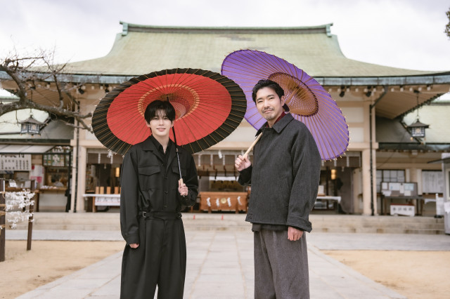 映画『木挽町のあだ討ち』大ヒット祈願イベント（左から）長尾謙杜、柄本佑（C）2026「木挽町のあだ討ち」製作委員会 （C）2023 永井紗耶子／新潮社