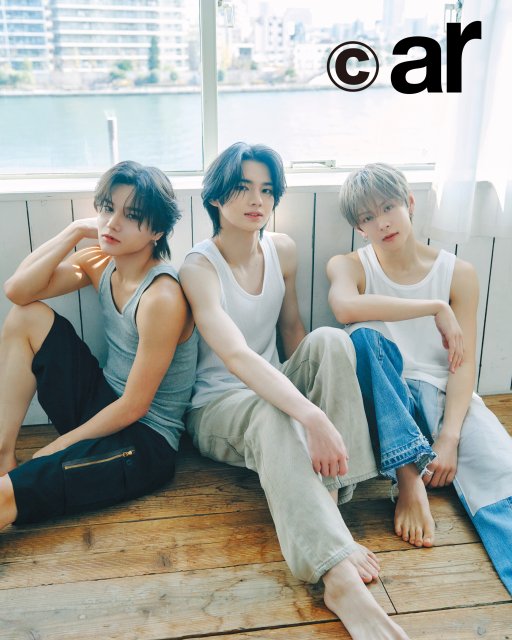 雑誌『ar』3月号に登場したaoen 琉楓・雅久・輝