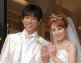 原口あきまさ＆福下恵美夫妻　※写真は挙式時の模様 （C）ORICON NewS inc.