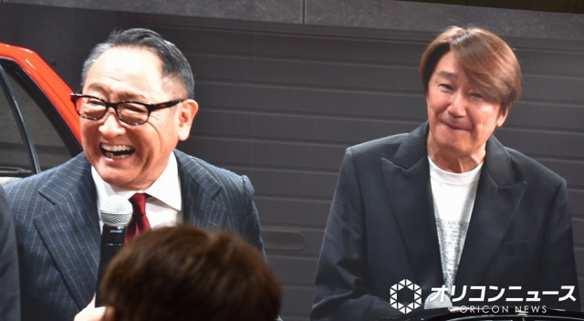 （左から）トヨタ自動車・豊田章男会長、近藤真彦 （C）ORICON NewS inc.