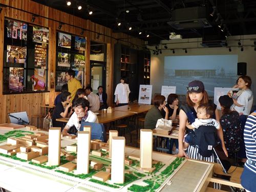 モデルルームに併設された「幕張ネイバーフッドポッド」。近隣住民が自由に利用できる