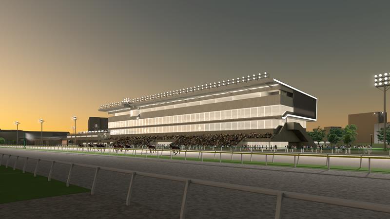 観覧スタンドのイメージ（よみうりランド提供）