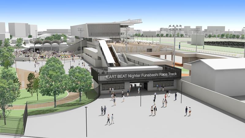 改修後の船橋競馬場（よみうりランド提供）