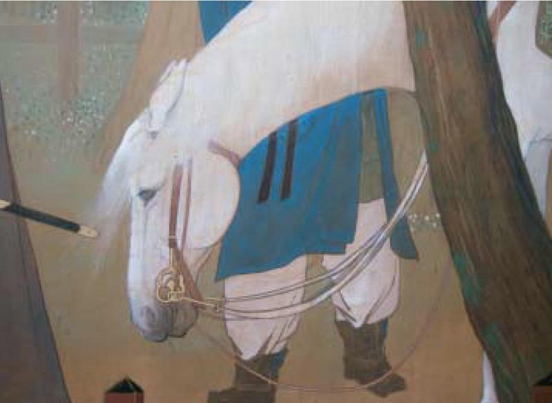 修復後。折れなどの劣化が解消された(県立美術館提供)