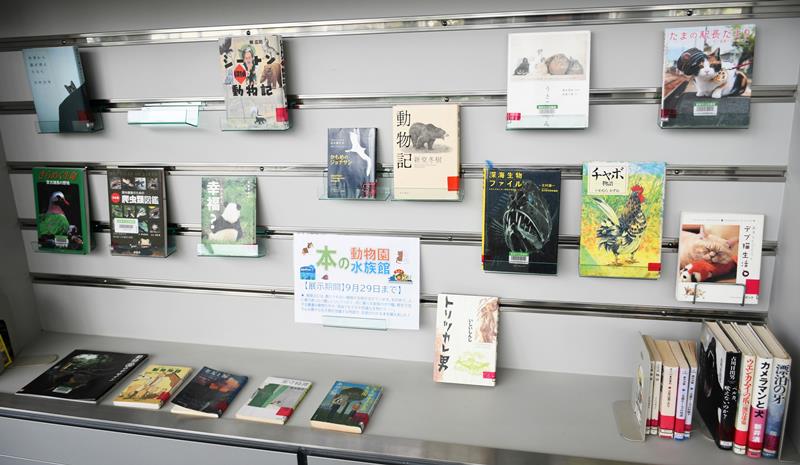 子どもたち向けに設置された「本の動物園・水族館」コーナー