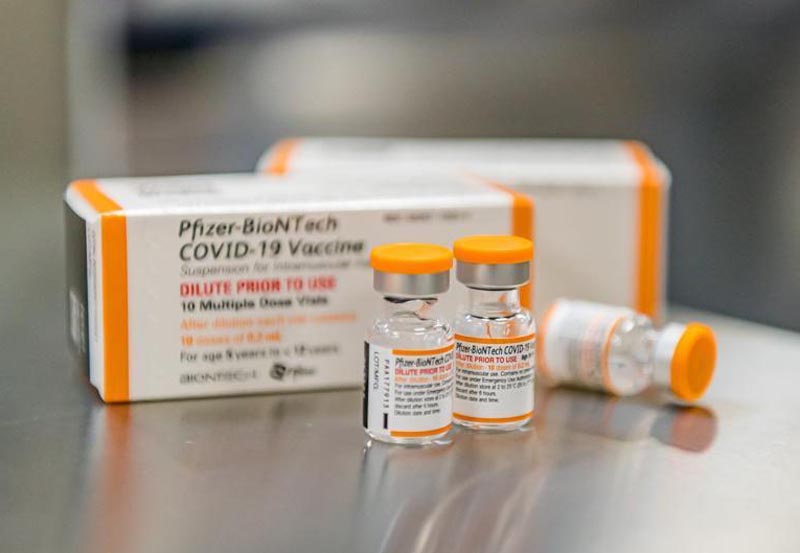 米ファイザー製の新型コロナウイルスワクチン（同社提供、ロイター＝共同）