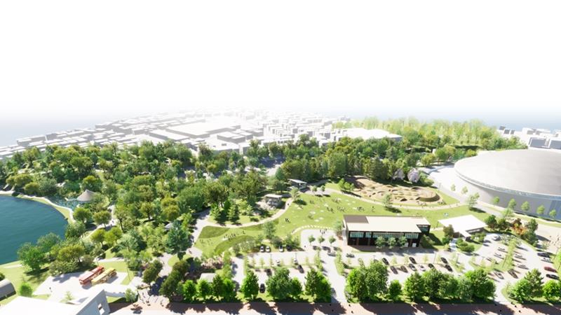 整備後の千葉公園のイメージ（千葉市提供）