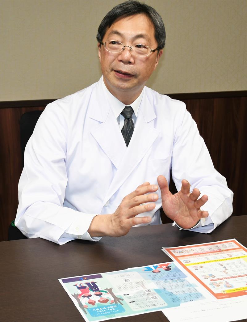 子どものワクチン接種について解説する藤井教授=国際医療福祉大学成田病院