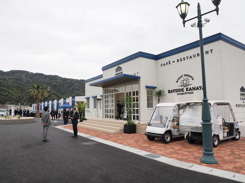 ２１日にオープンする「ＢＡＹＳＩＤＥ　ＫＡＮＡＹＡ」＝富津市