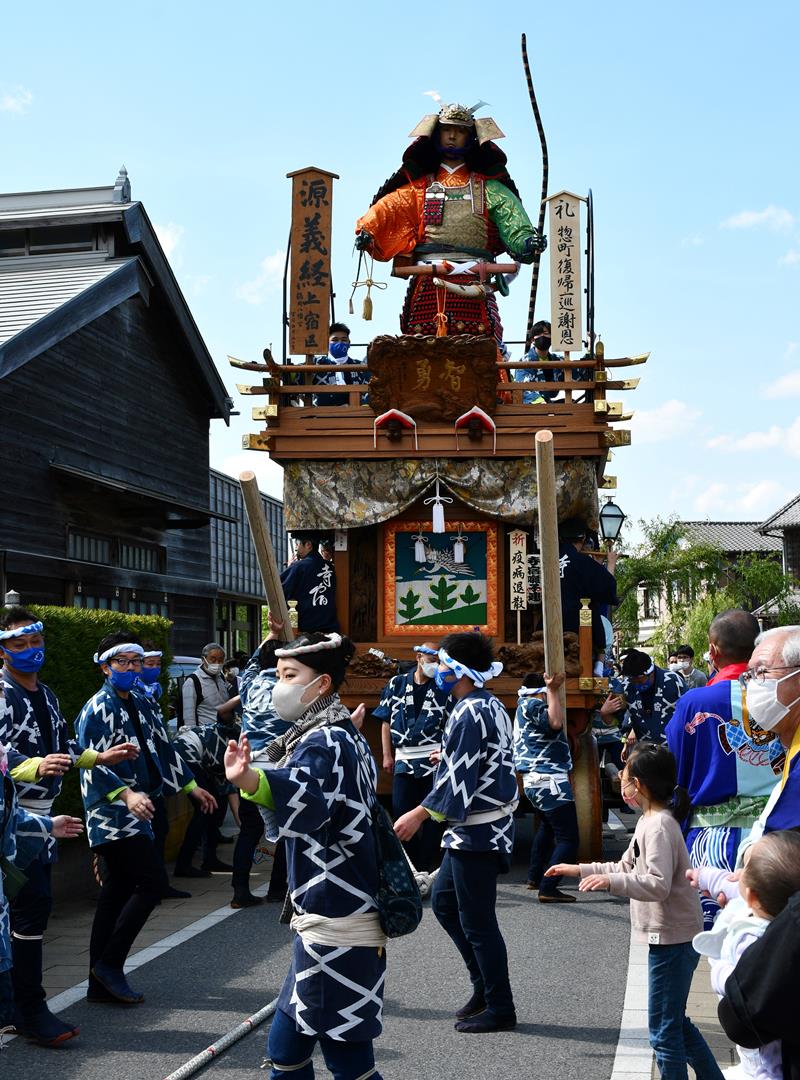 ゴールデンウイークには市内で山車の引き回しを行った＝香取市