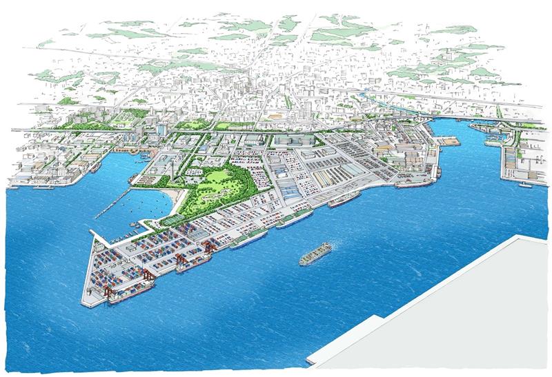 再編事業の完成イメージ＝千葉県提供