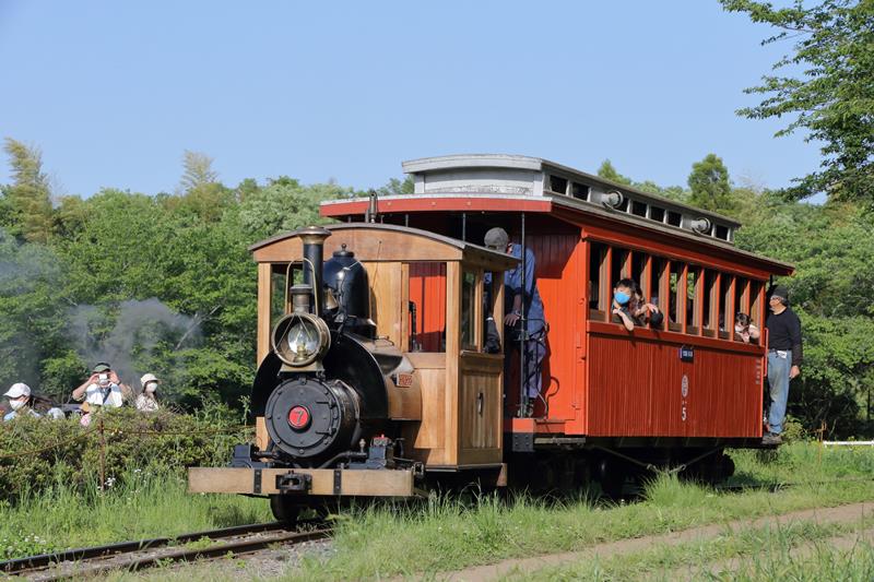 成田ゆめ牧場で運行されるＳＬ