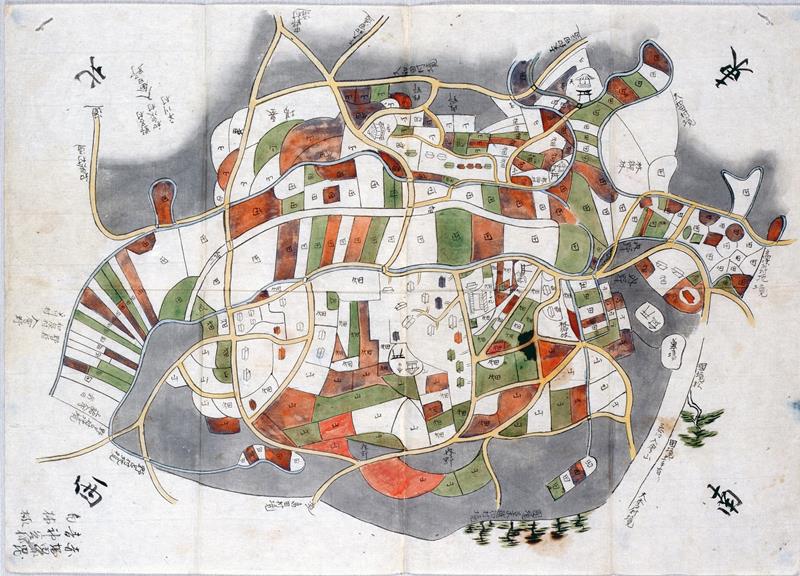 平川村絵図(幕末期)