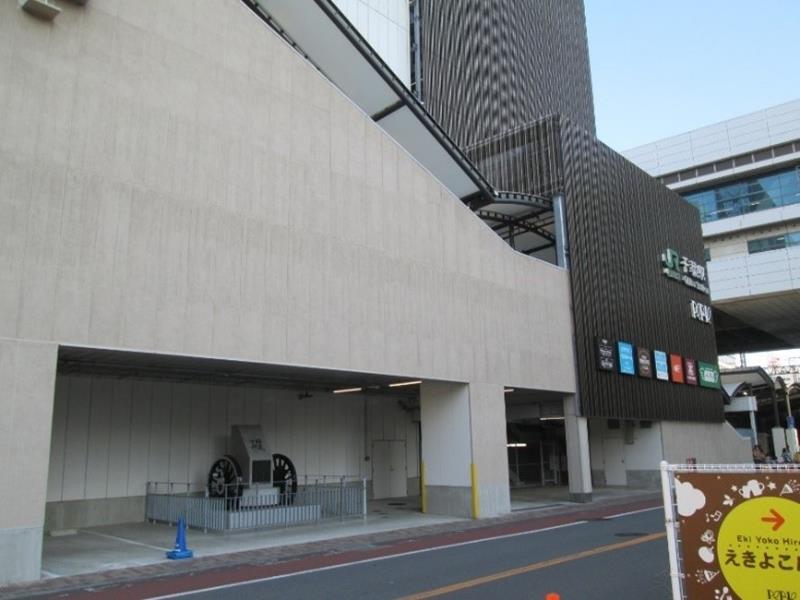 千葉駅に移された慰霊碑