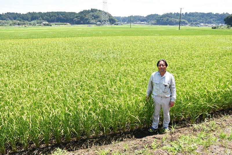 「一人でも多くの多古米のファンをつくろうという思いが日々の原動力」と話す山口さん＝多古町