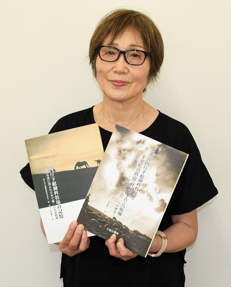 かつて成田市三里塚に存在した下総御料牧場の歴史を伝える山本さん