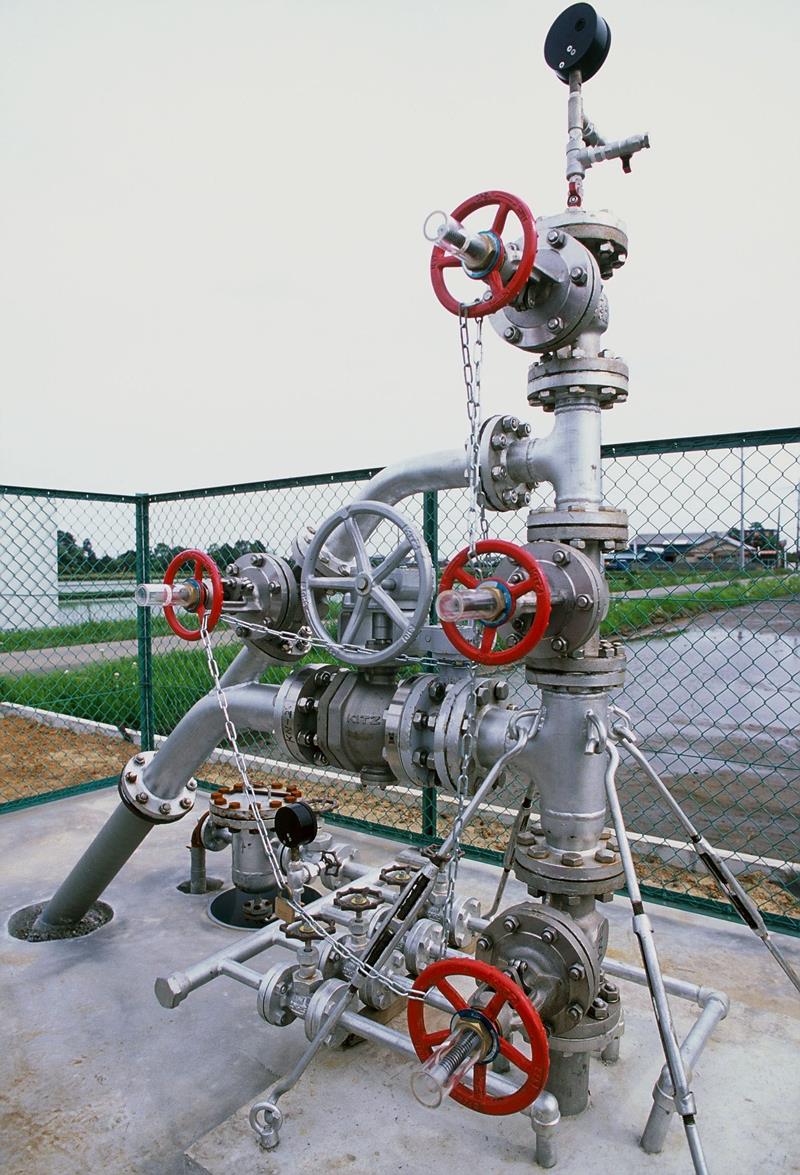 大多喜ガスが供給するガスの採取現場＝県内（共同）