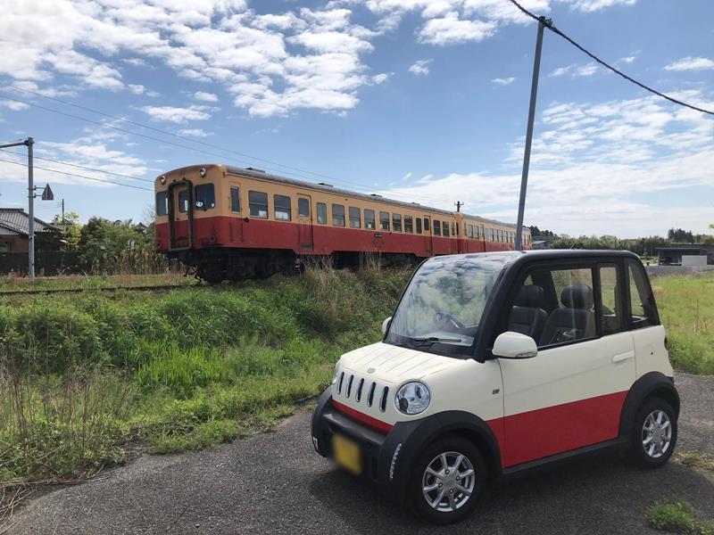 市原市が貸し出しを始めた超小型ＥＶ（市提供）