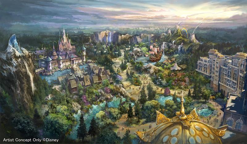 ファンタジースプリングスの全景イメージ（Ｃ）Ｄｉｓｎｅｙ
