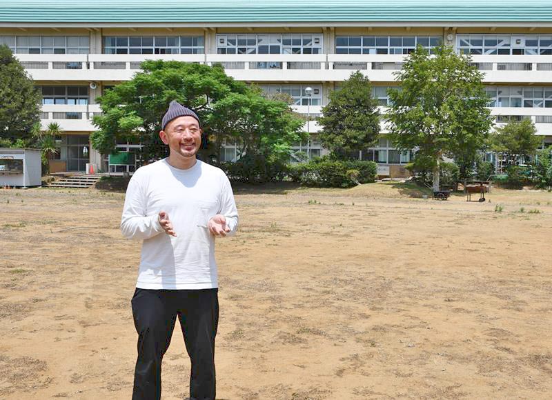 インタビューに応じる柳堀裕太さん