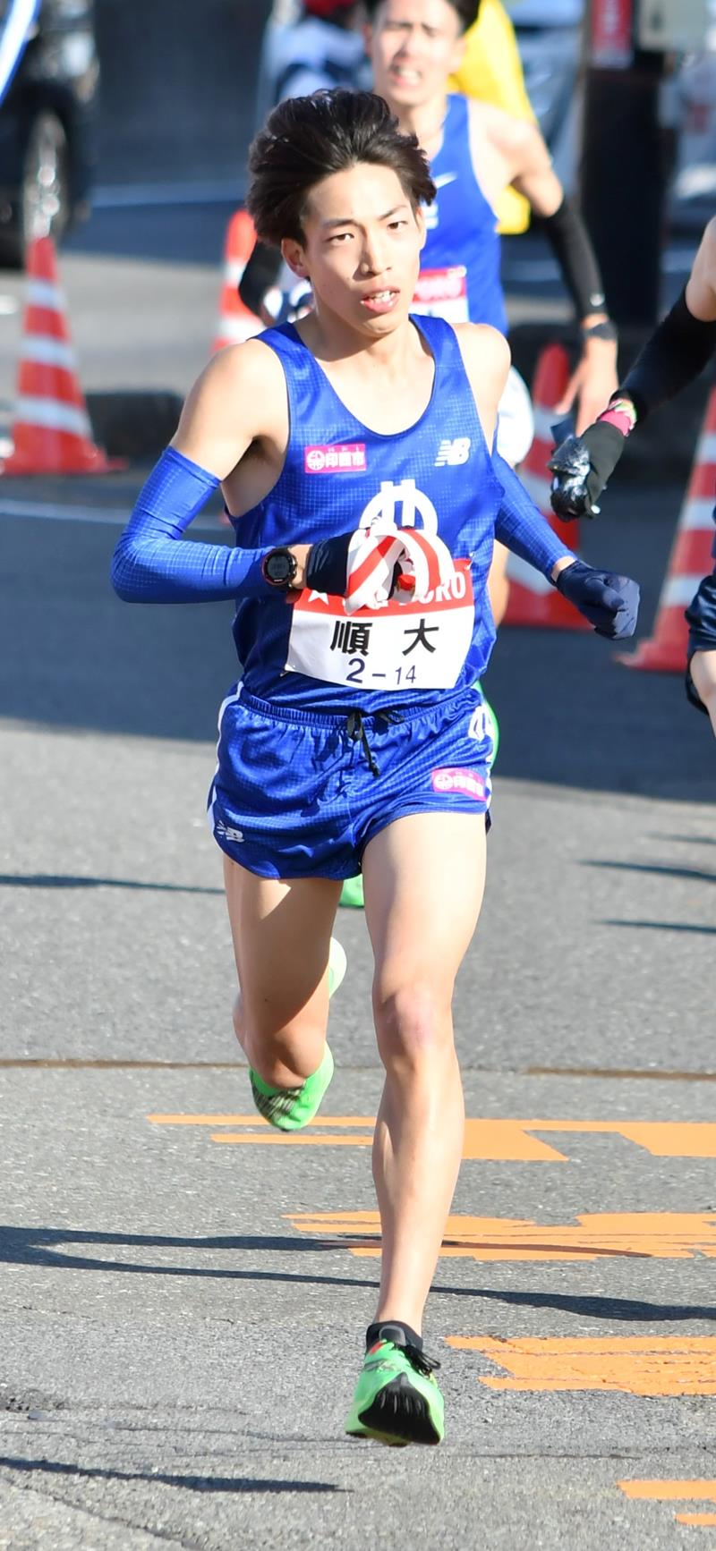 順大の三浦龍司＝１月２日、横浜市戸塚区