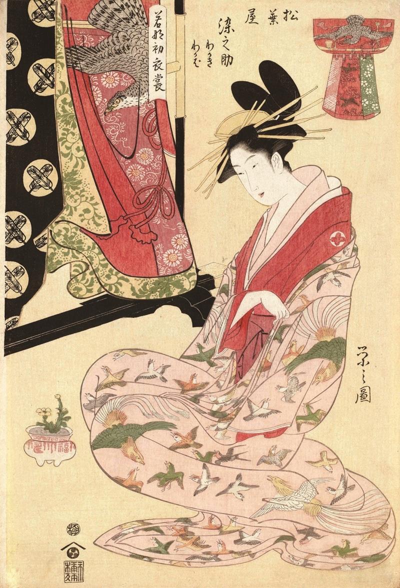 鳥文斎栄之画業に光 武士出身異色の人気浮世絵師 新発見肉筆画、里帰り