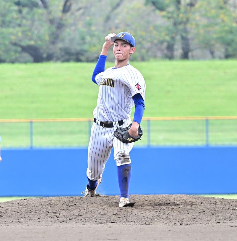 速球に自在フォーク 蔵並龍之介投手 【聖地を駆ける 中央学院の頂戦
