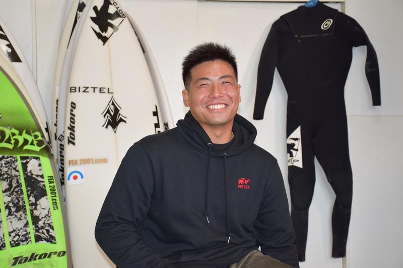 地元の一宮町でパリ五輪への思いを語る稲葉選手＝１２日