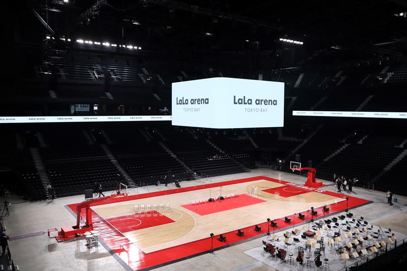 来季から千葉ジェッツのホームアリーナとなる「ららアリーナ 東京ベイ」=29日、船橋市