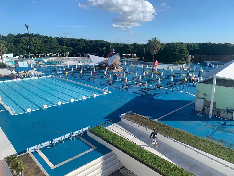13日にオープンする稲毛海浜公園プール(千葉市提供)