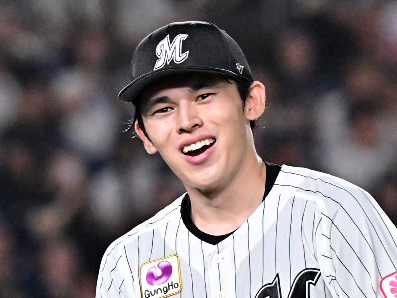 佐々木朗希投手＝２０２４年、ＺＯＺＯマリン