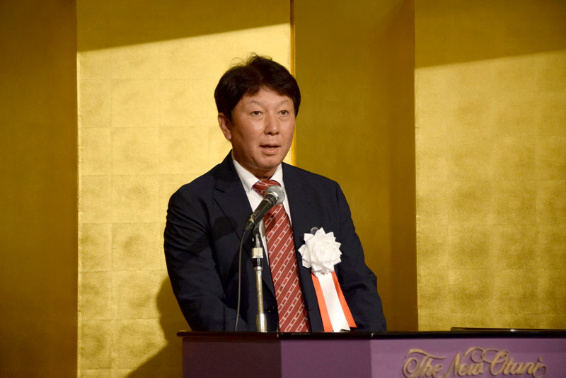 会長・総支部長に選出された篠﨑尚史氏＝千葉市美浜区