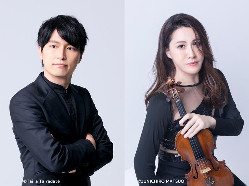 【右】周防亮介（バイオリン）【左】實川風（ピアノ）