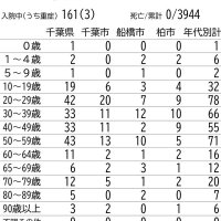 県内の年代別の感染者数と累計感染者数